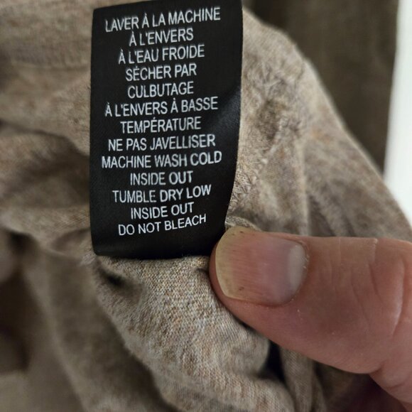 Men's Large Organic Cotton Simons LS Tee (21" PTP) - Picture 7 of 7